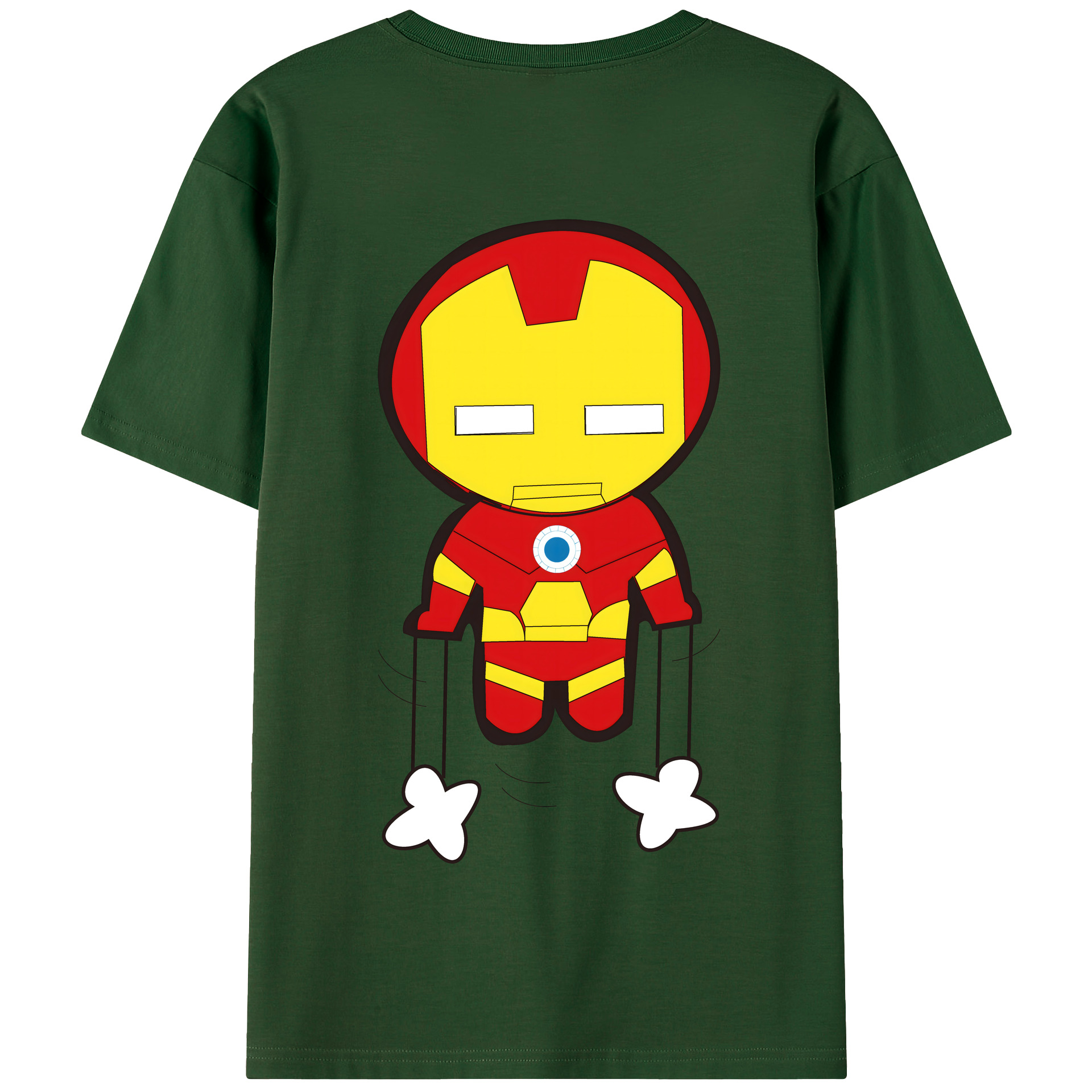 （画像用） アベンジャーズ The Avengers 綿100％半袖Tシャツ（背面プリント）
